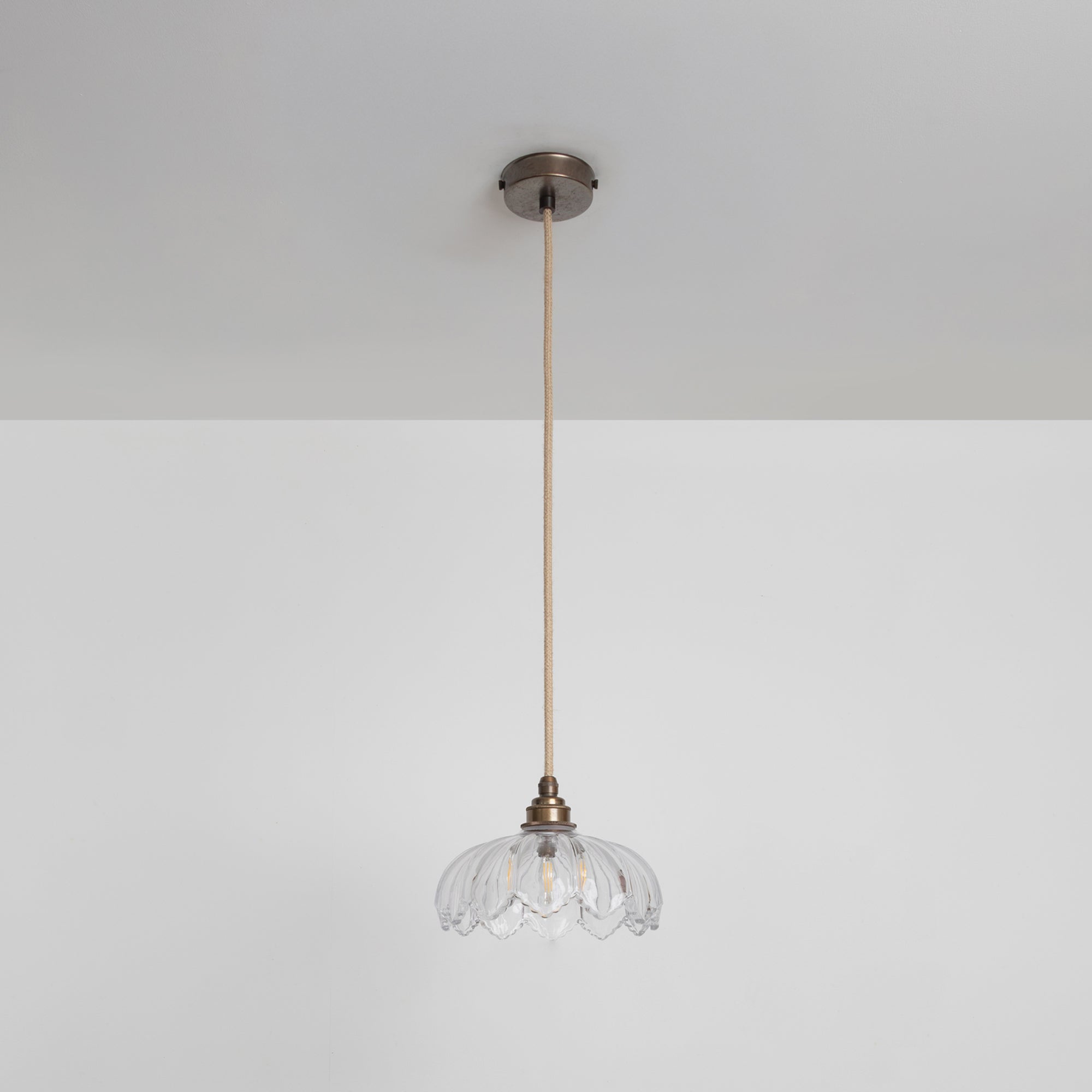 "Petal" Pendant Light - Clear Glass