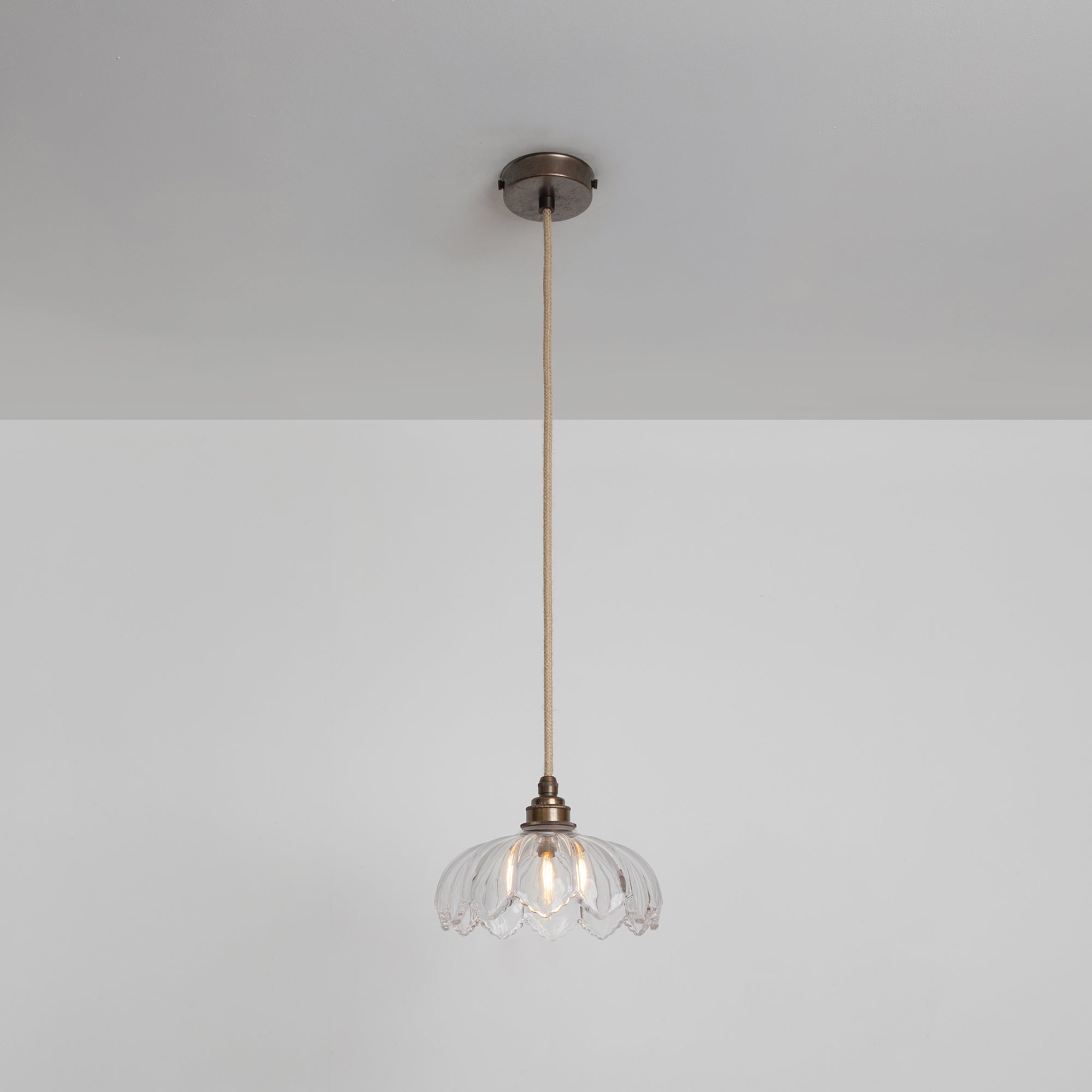 "Petal" Pendant Light - Clear Glass