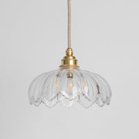 "Petal" Pendant Light - Clear Glass
