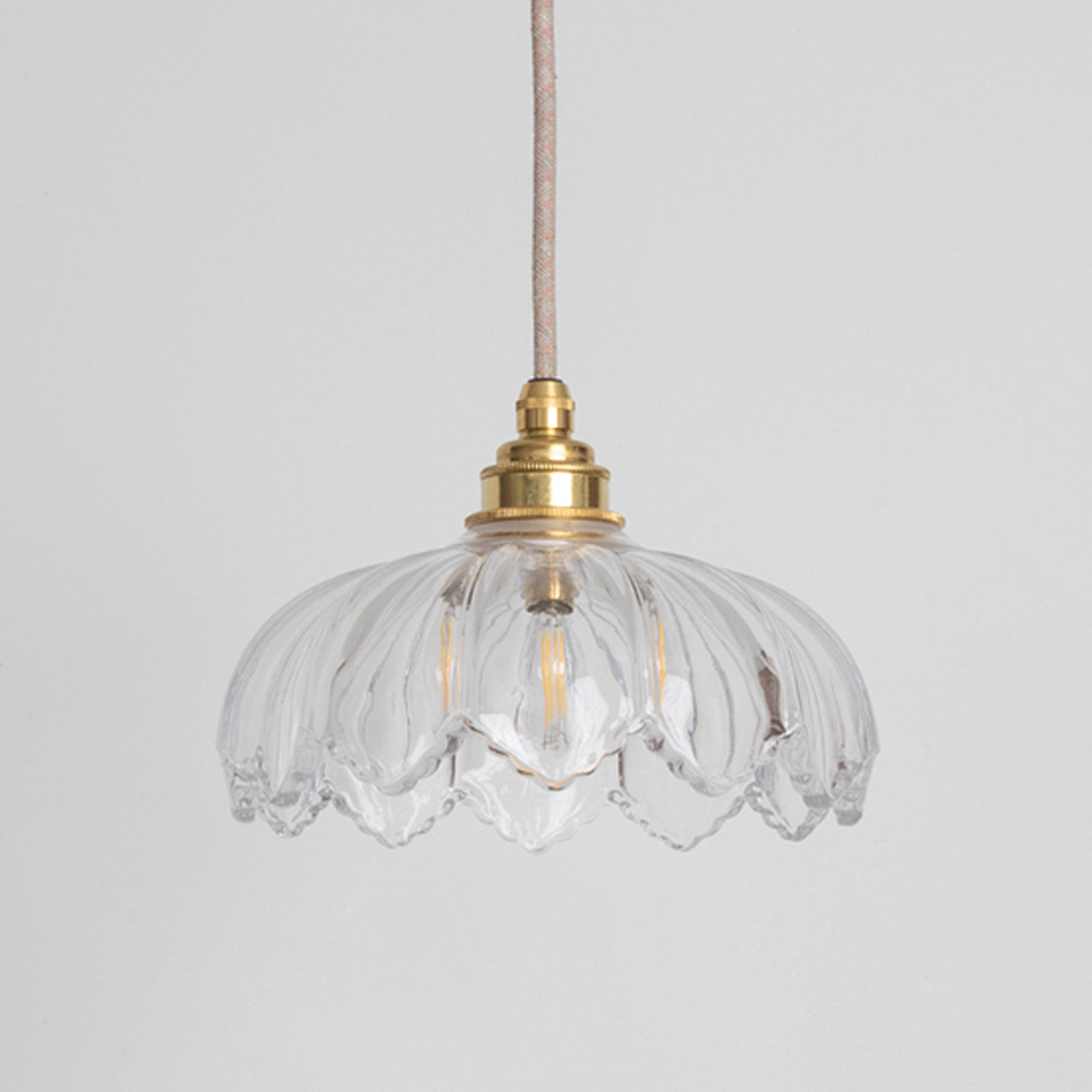 "Petal" Pendant Light - Clear Glass