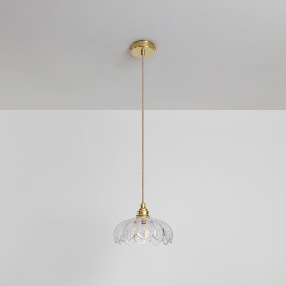 "Petal" Pendant Light - Clear Glass