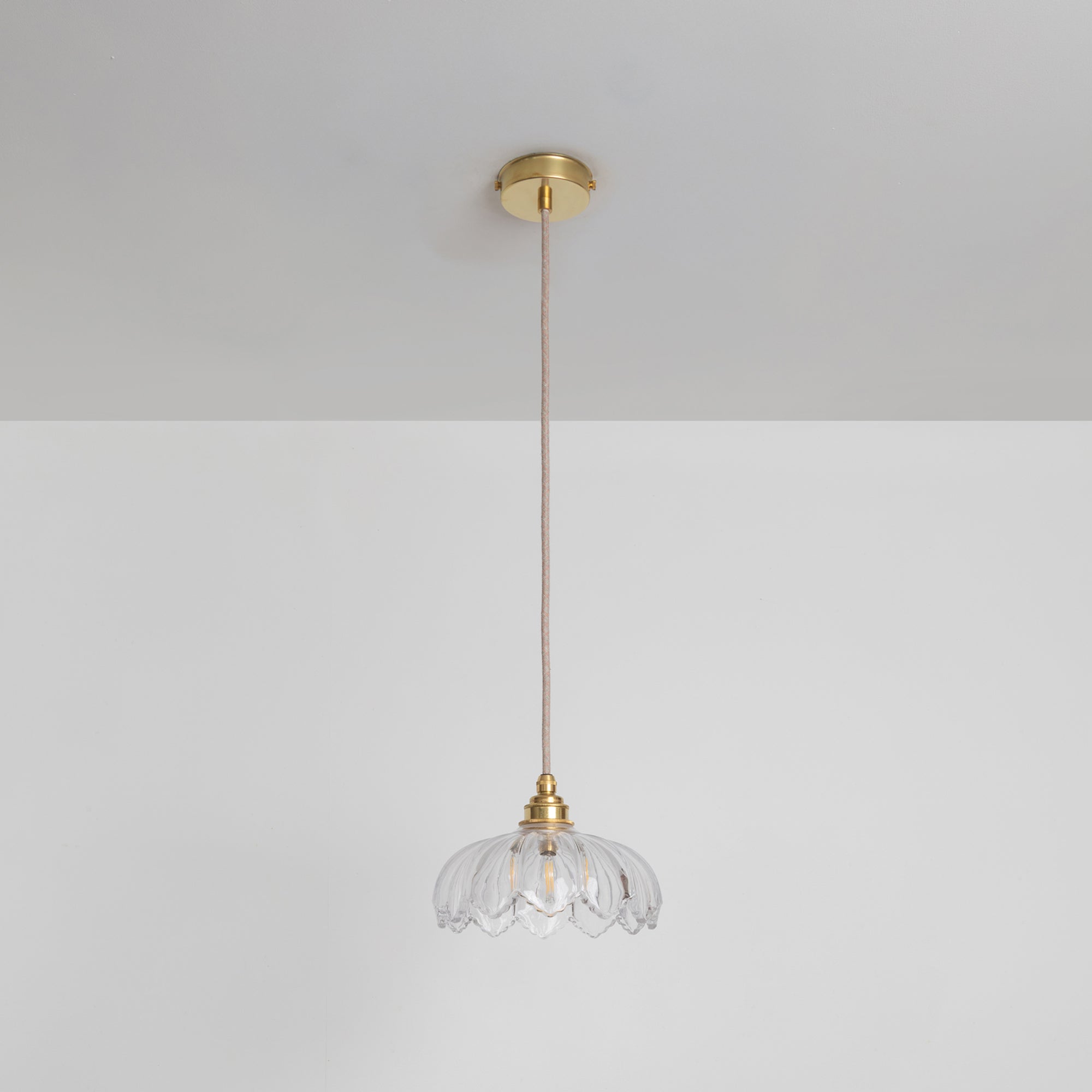 "Petal" Pendant Light - Clear Glass