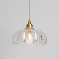 "Petal" Pendant Light - Clear Glass