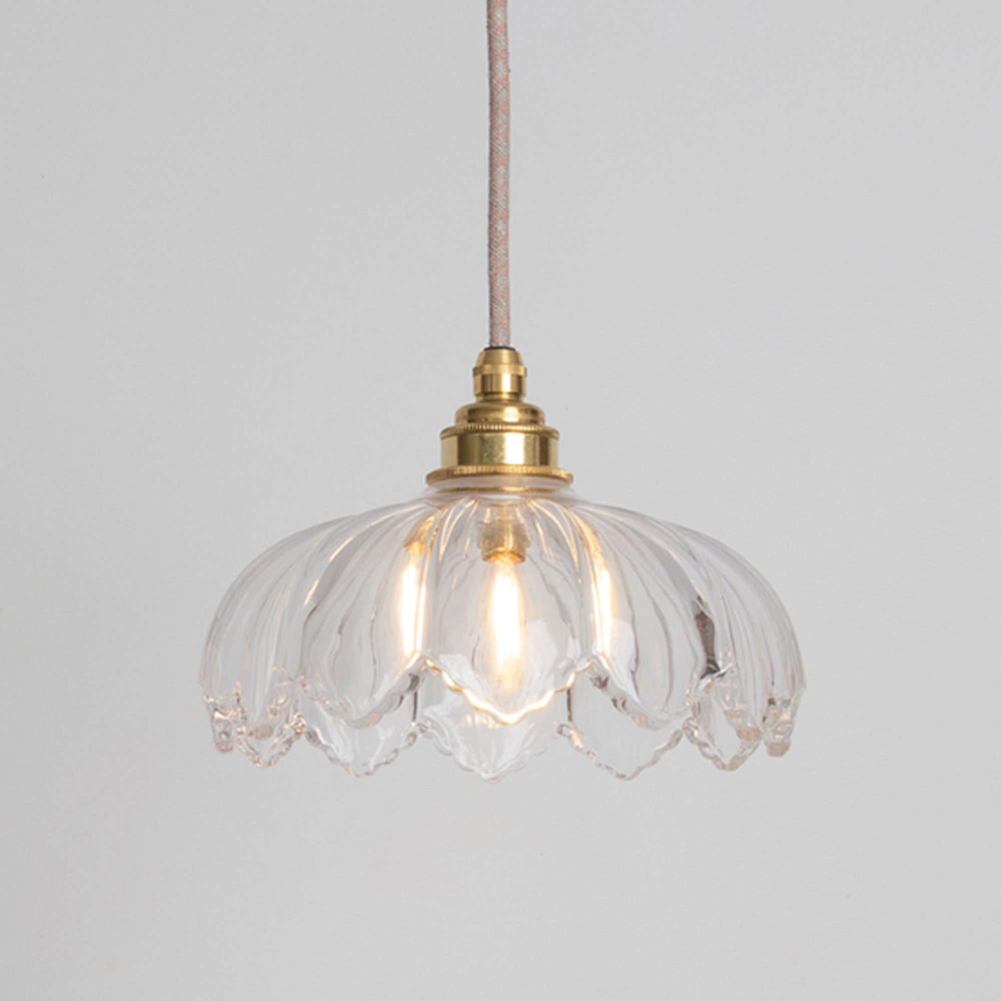 "Petal" Pendant Light - Clear Glass