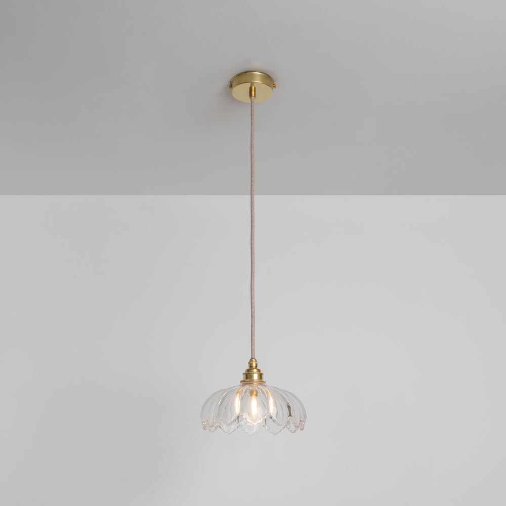"Petal" Pendant Light - Clear Glass