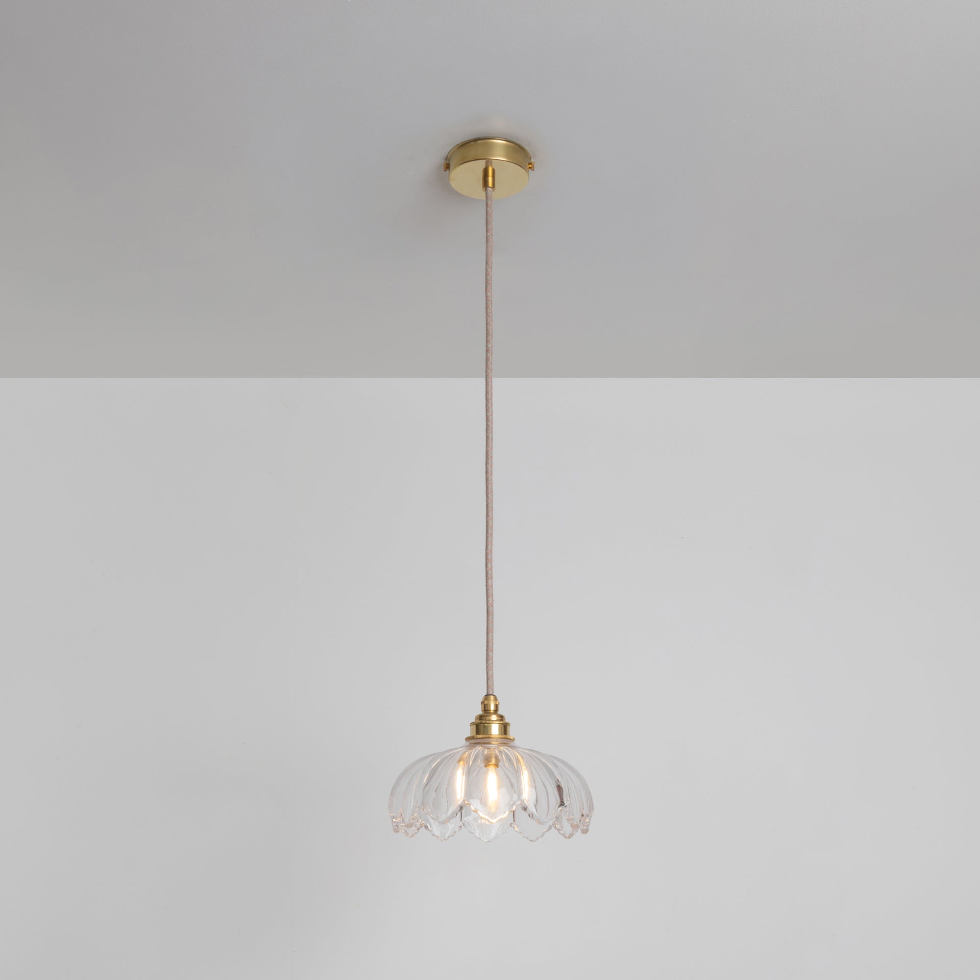 "Petal" Pendant Light - Clear Glass