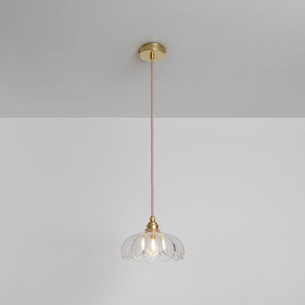 "Petal" Pendant Light - Clear Glass