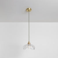 "Petal" Pendant Light - Clear Glass