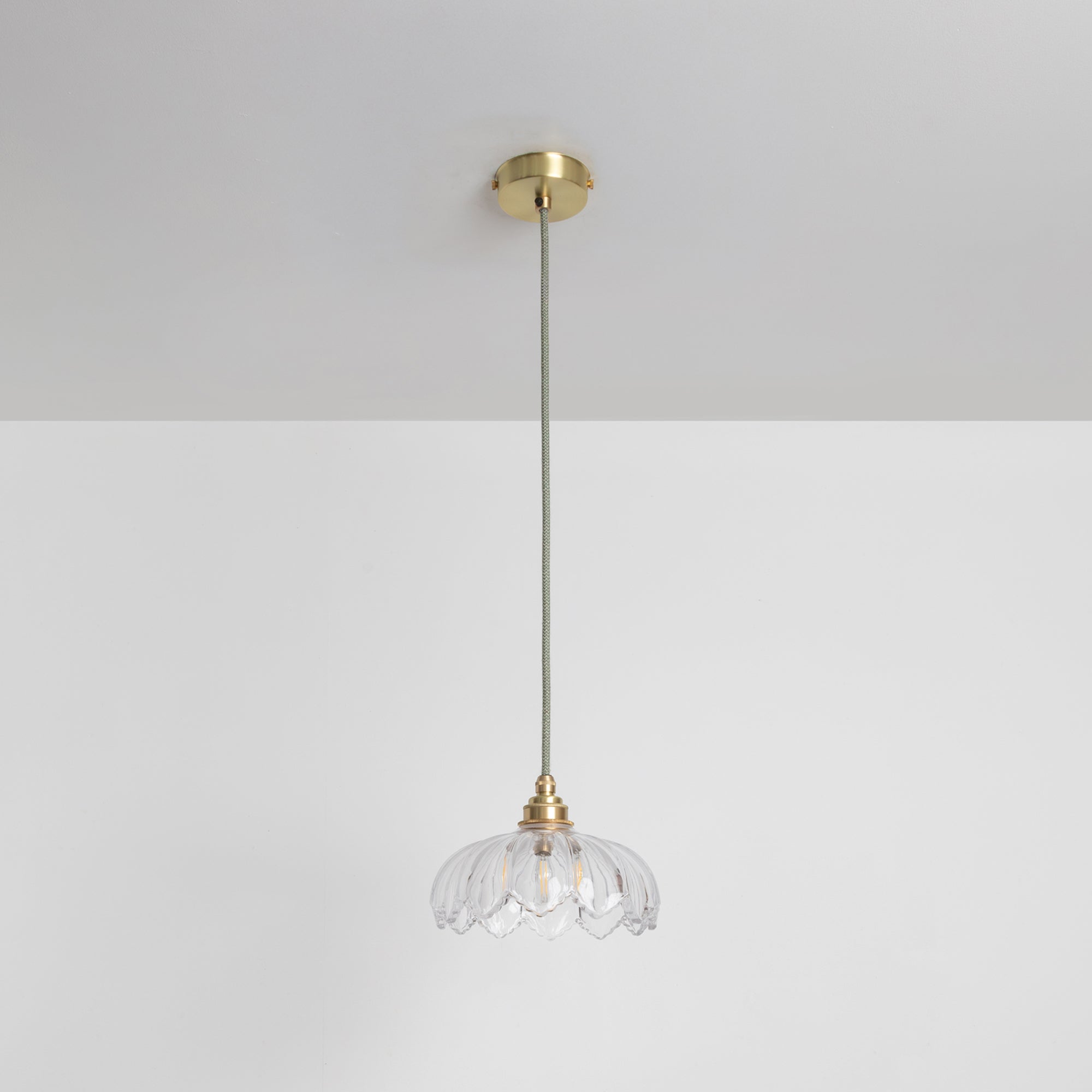 "Petal" Pendant Light - Clear Glass