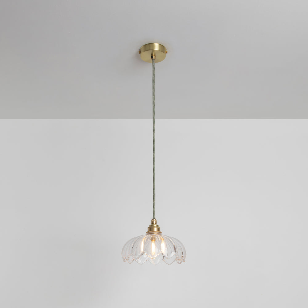 "Petal" Pendant Light - Clear Glass