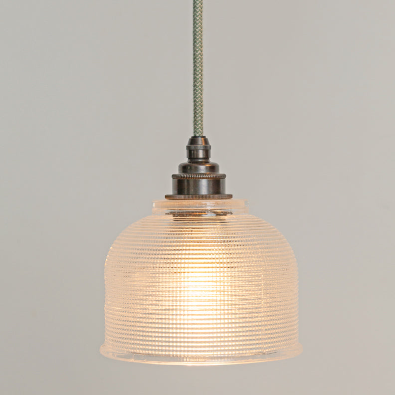 Prismatic Glass Triple Drop Pendant