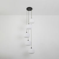 Opal Reeded Five Drop Pendant