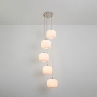 Opal Reeded Five Drop Pendant
