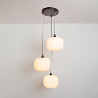 Opal Reeded Triple Drop Pendant