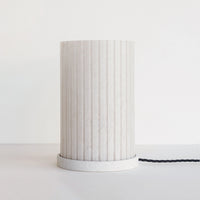 "Rian" Fluted Table Lamp - Jesmonite