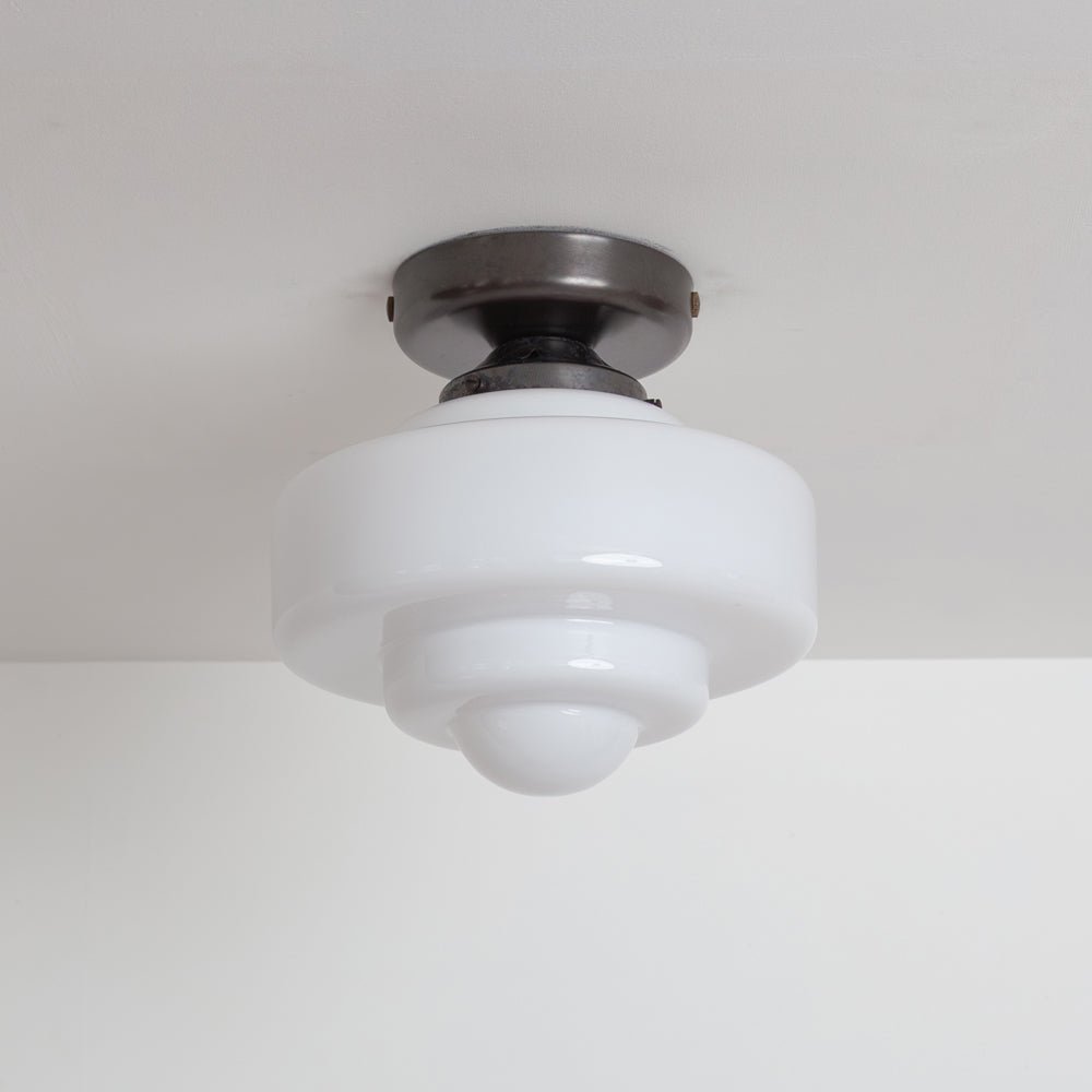 "Atlas" Flush Ceiling Light - Opal Glass
