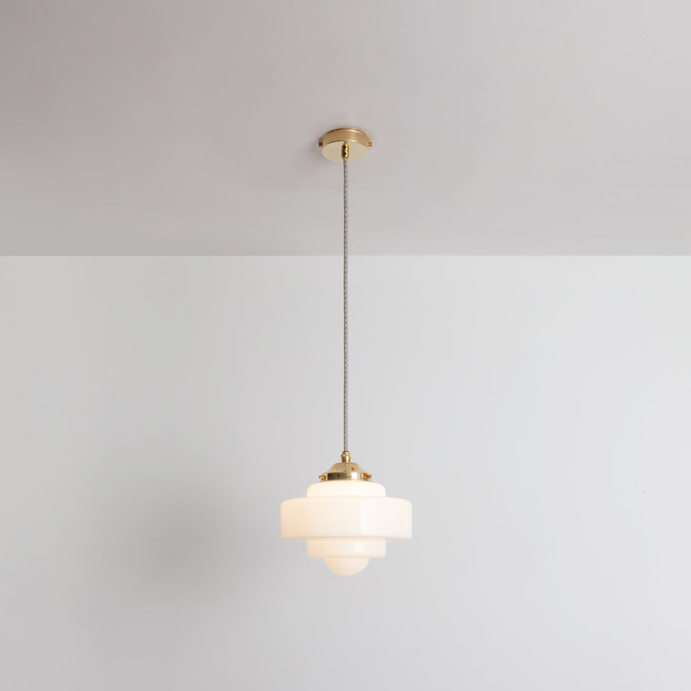 "Atlas" Pendant Light - Opal Glass