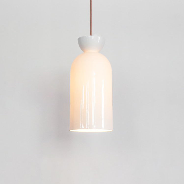 "Kinvara" Long Pendant Light - White Ceramic (Outlet)