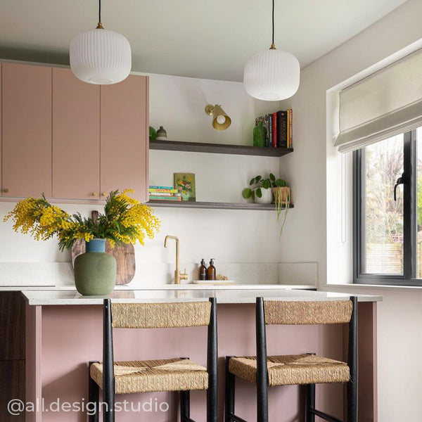 Opal Reeded Glass Pendant Light