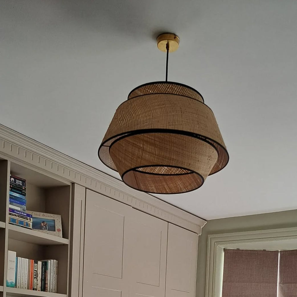 "Ashford" Raffia Shade Pendant Light