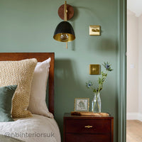 "Flexi Neck" Swing Arm Wall Light - Hardwood