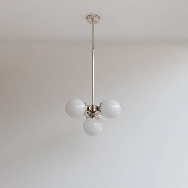 "Lir" Opal Glass Chandelier