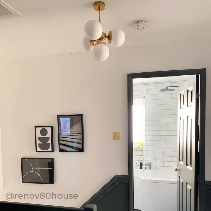 "Lir" Opal Glass Chandelier