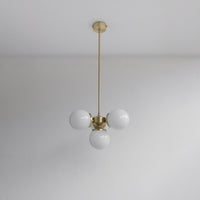 "Lir" Opal Glass Chandelier