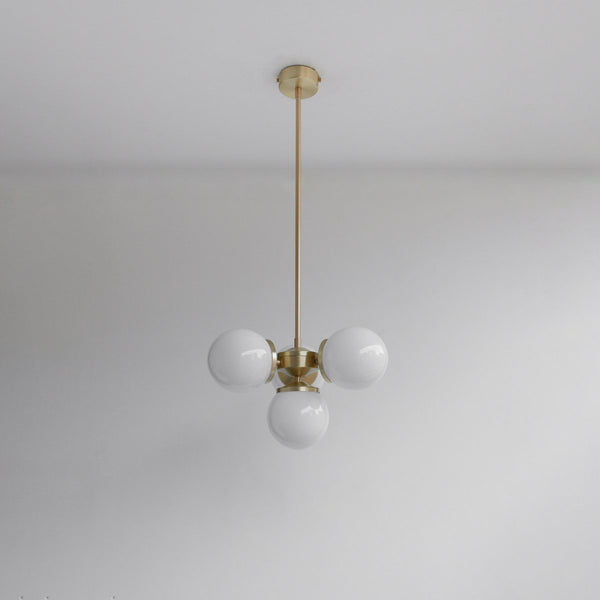 "Lir" Opal Glass Chandelier