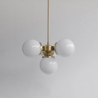 "Lir" Opal Glass Chandelier