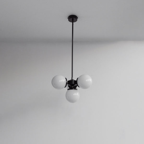 "Lir" Opal Glass Chandelier