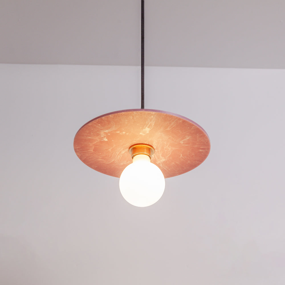 "Arc" Pendant Light - Marbled Recycled Plastic