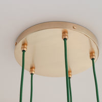 Opal Reeded Five Drop Pendant