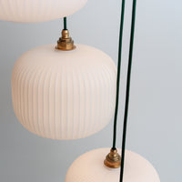 Opal Reeded Five Drop Pendant