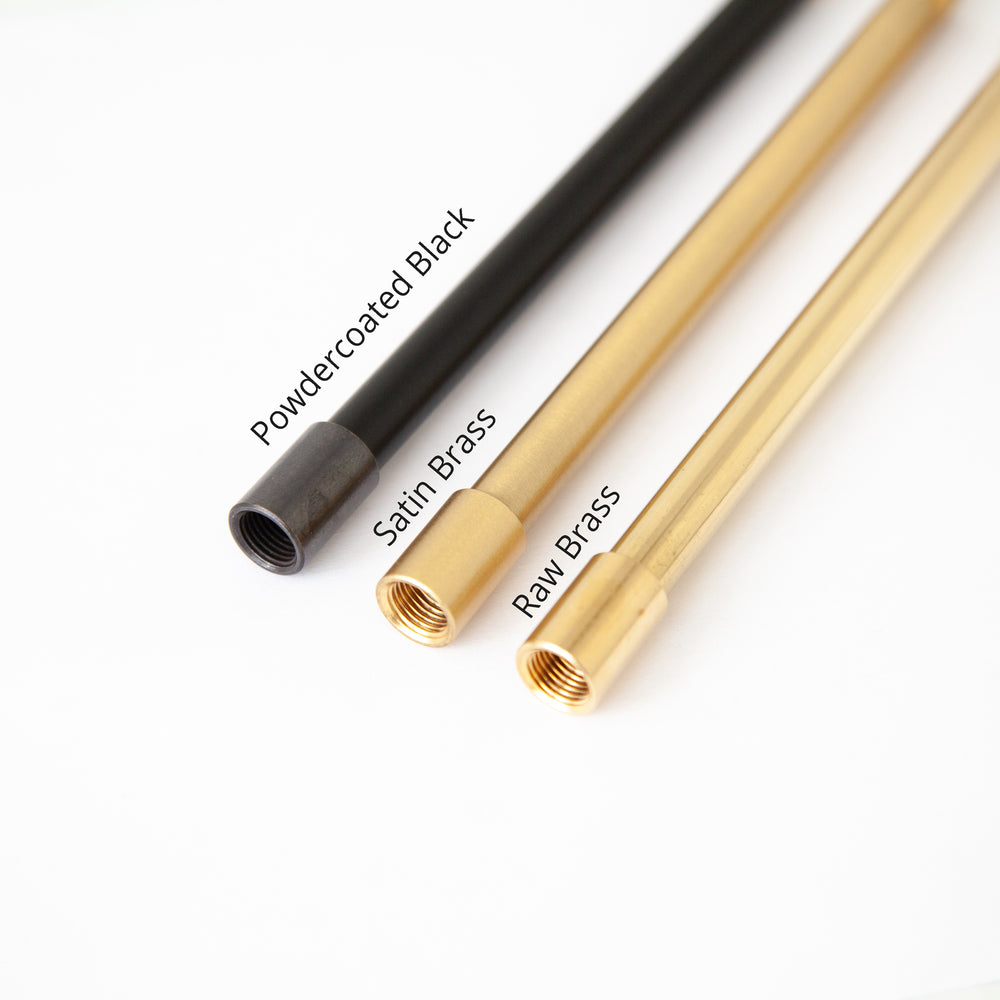 "Arc" Adjustable Stemmed Pendant Light - Brass