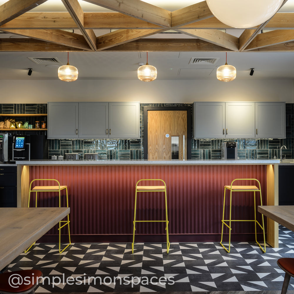 Clear Reeded Glass Pendant Light