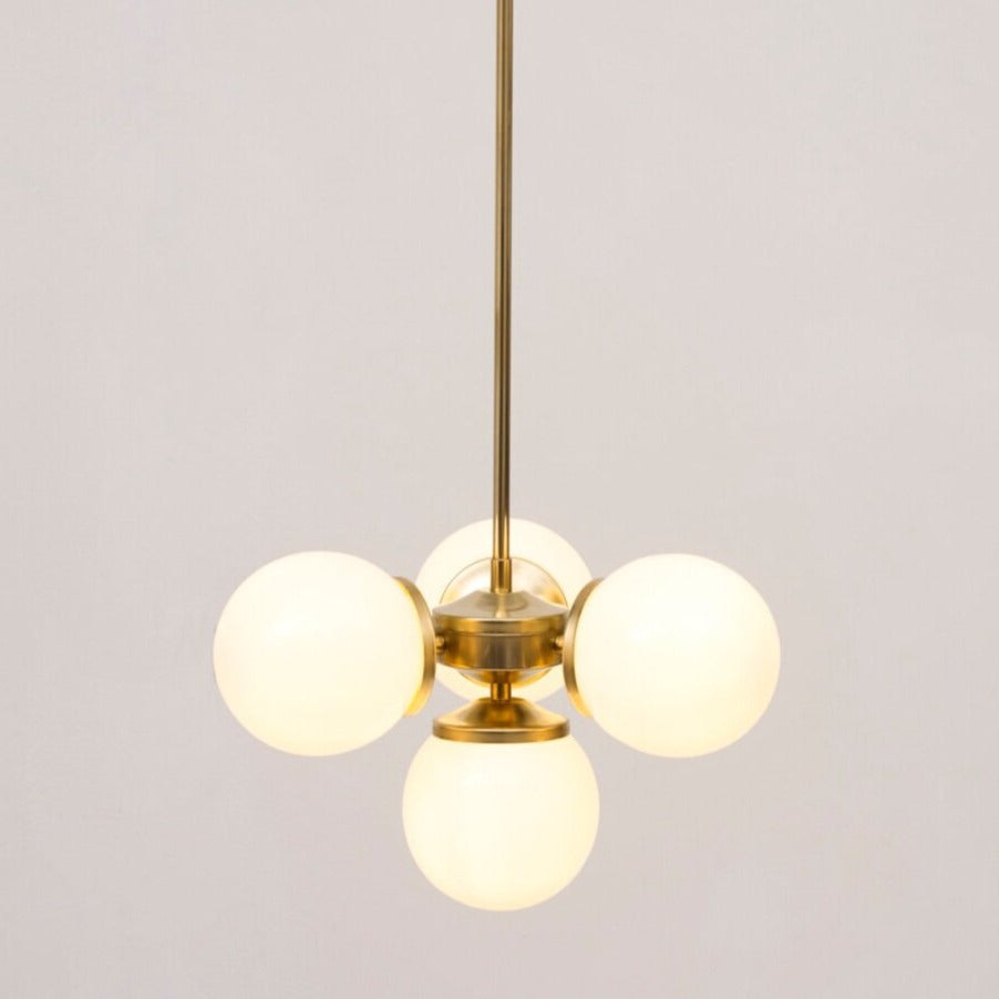 "Lir" Opal Glass Chandelier
