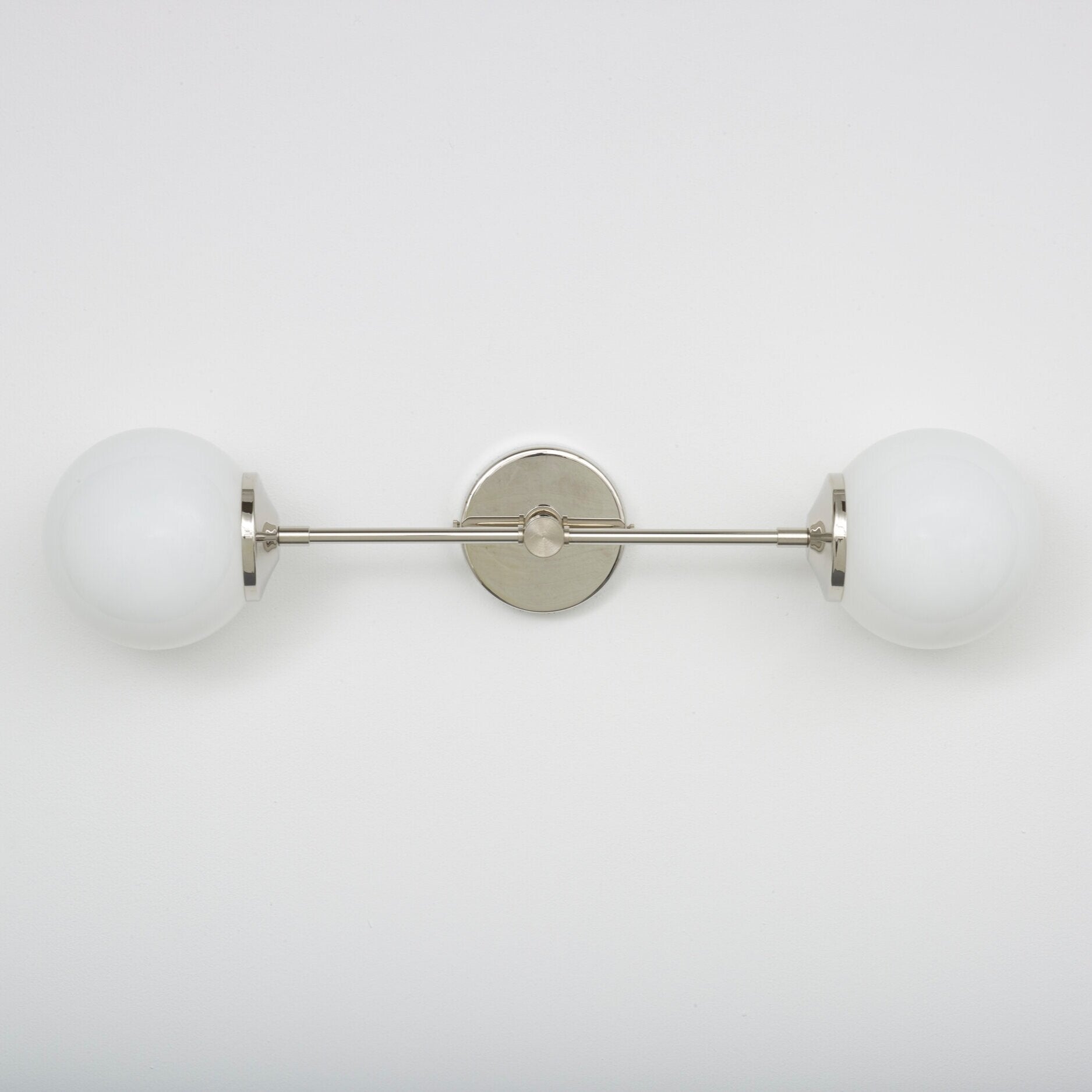 Opal Glass Double Arm Wall Light