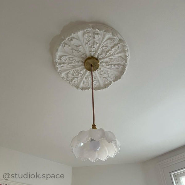 "Petal" Pendant Light - Opal Glass