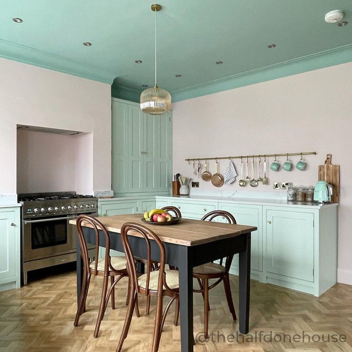 Amber Reeded Glass Pendant Light