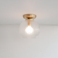 Diamond Glass Flush Ceiling Light