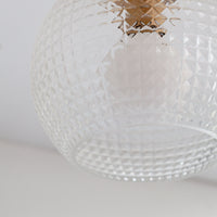 Diamond Glass Flush Ceiling Light