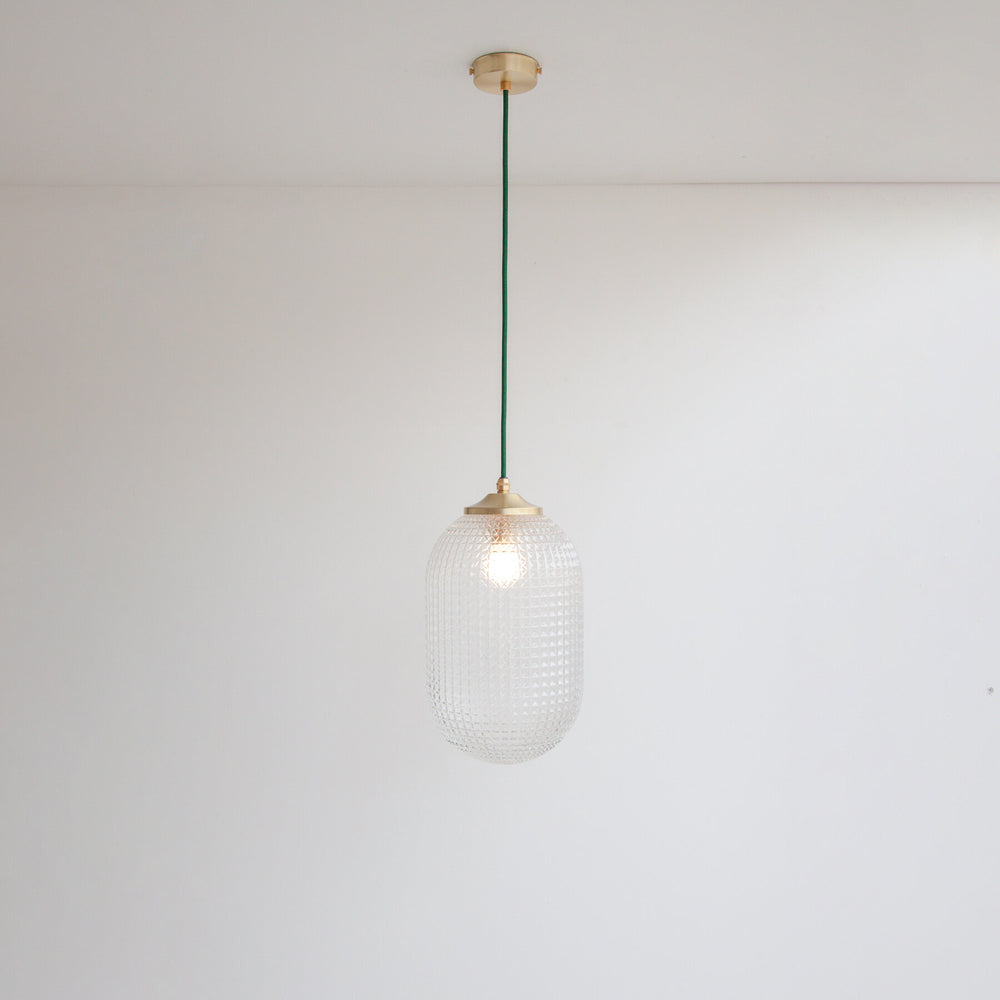 Long Diamond Glass Pendant Light