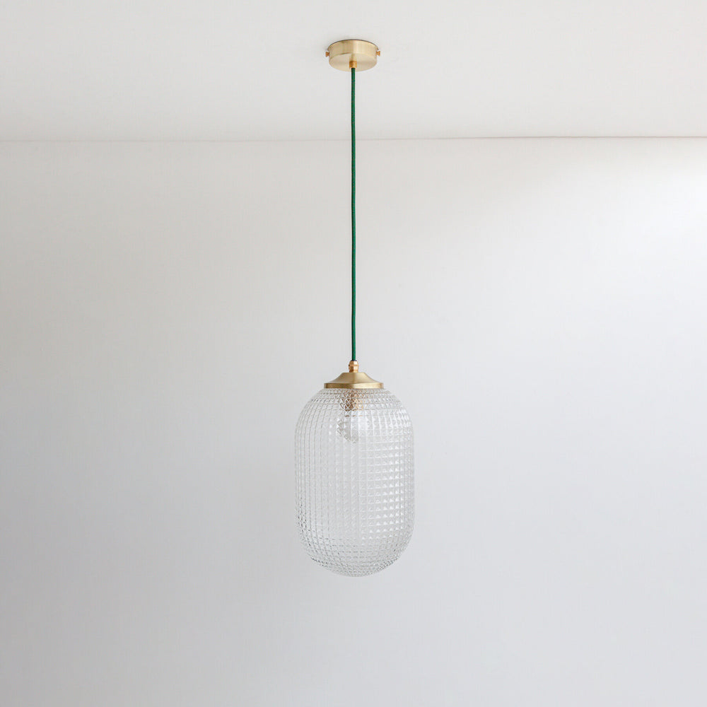Long Diamond Glass Pendant Light