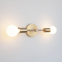 Double Arm Wall Light - Brass
