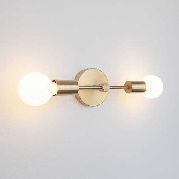 Double Arm Wall Light - Brass