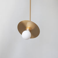 "Arc" Adjustable Stemmed Pendant Light - Brass (Outlet)