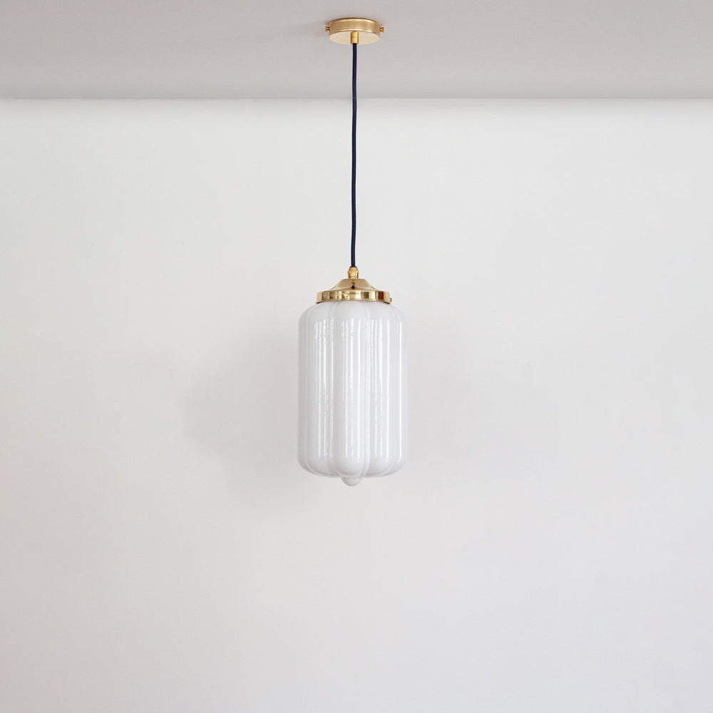 "Lois" Pendant Light - Opal Glass