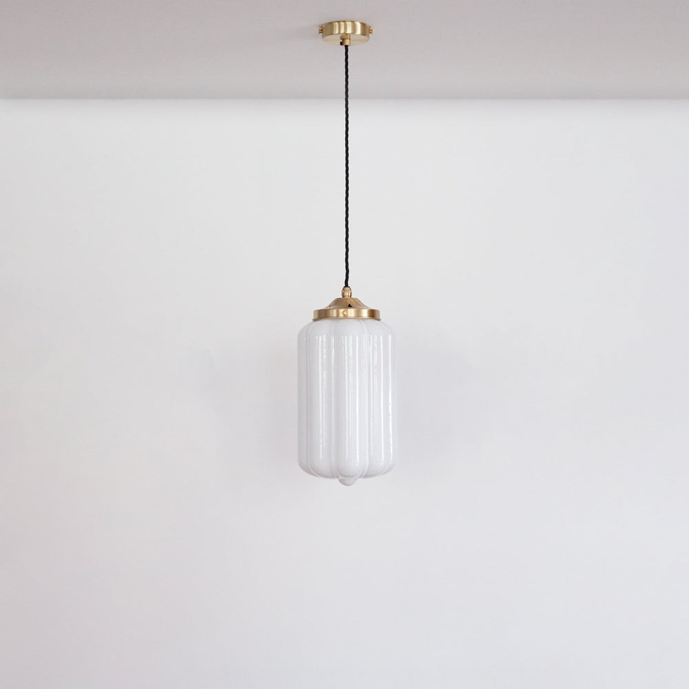"Lois" Pendant Light - Opal Glass