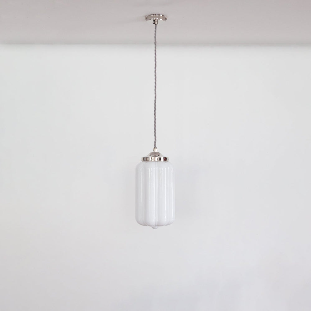 "Lois" Pendant Light - Opal Glass